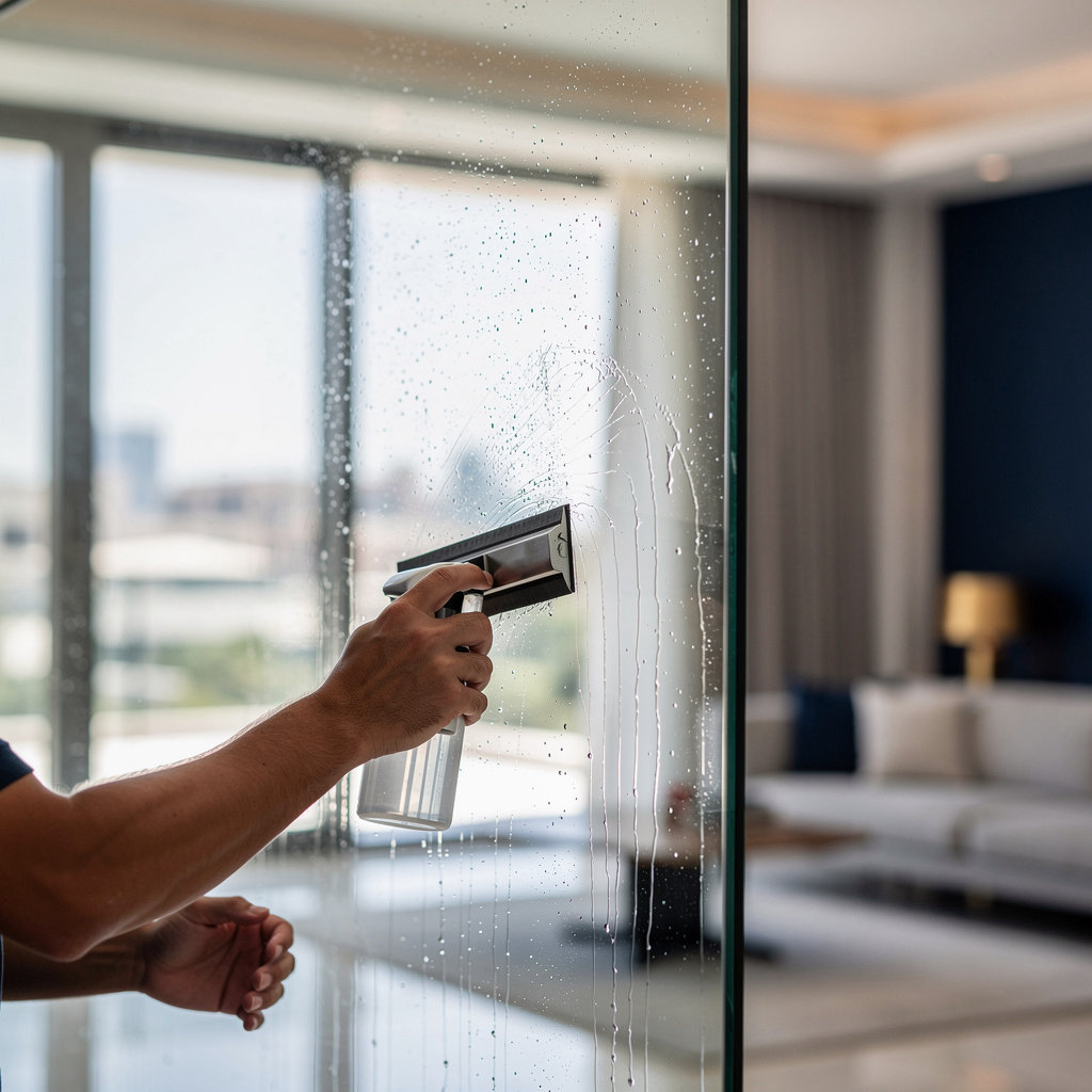 Prestige Window Films safety film protecting office windows and glass facades in Dubai